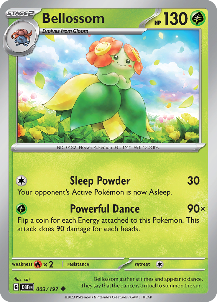 Bellossom (003/197) [Scarlet & Violet: Obsidian Flames] | Good Games Morley