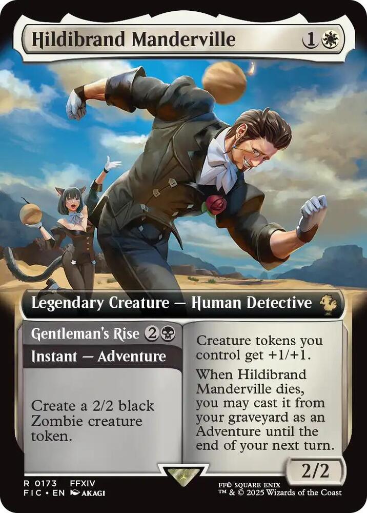 Hildibrand Manderville // Gentleman's Rise 173 (Commander: FINAL FANTASY)  - Extended Art Foil | Good Games Morley