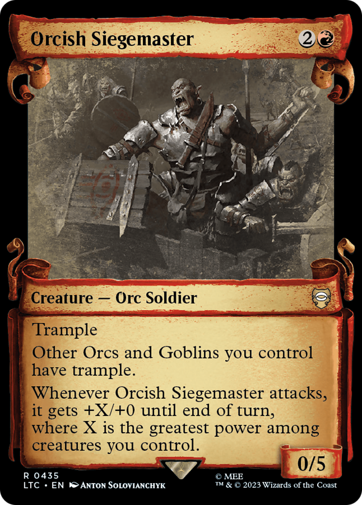 Orcish Siegemaster [The Lord of the Rings: Tales of Middle-Earth Commander Showcase Scrolls] | Good Games Morley