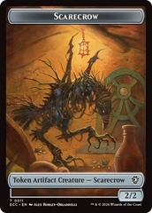 Saproling // Scarecrow Double-Sided Token [Lorwyn Eclipsed Tokens] | Good Games Morley