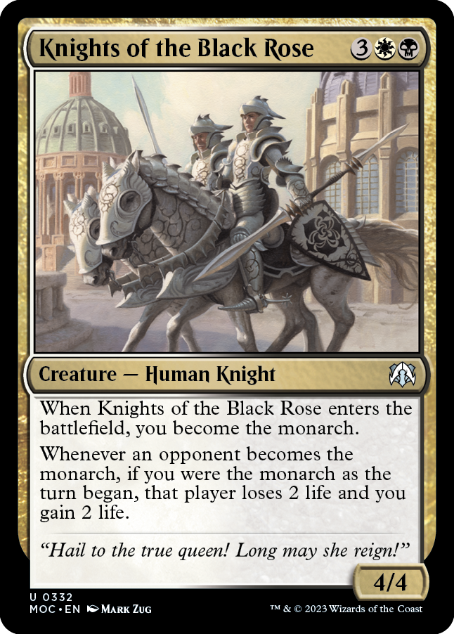 Knights of the Black Rose [March of the Machine Commander] | Good Games Morley
