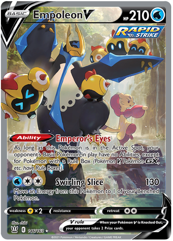 Empoleon V (146/163) [Sword & Shield: Battle Styles] | Good Games Morley