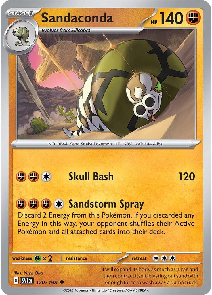 Sandaconda (120/198) [Scarlet & Violet: Base Set] | Good Games Morley