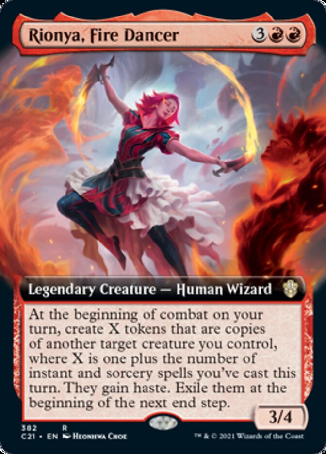 Rionya, Fire Dancer (Extended Art) [Commander 2021] | Good Games Morley