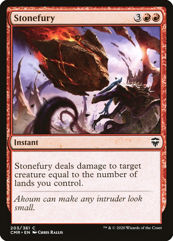 Stonefury 203/361 (Commander Legends)  - Foil | Good Games Morley