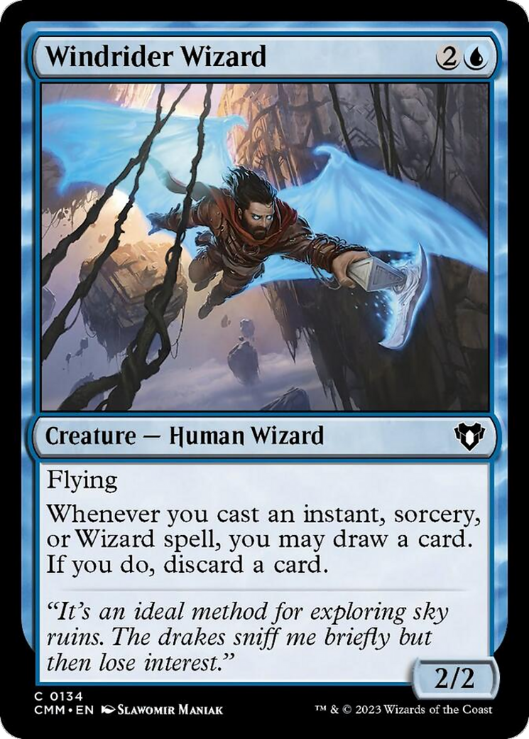 Windrider Wizard [Commander Masters] | Good Games Morley