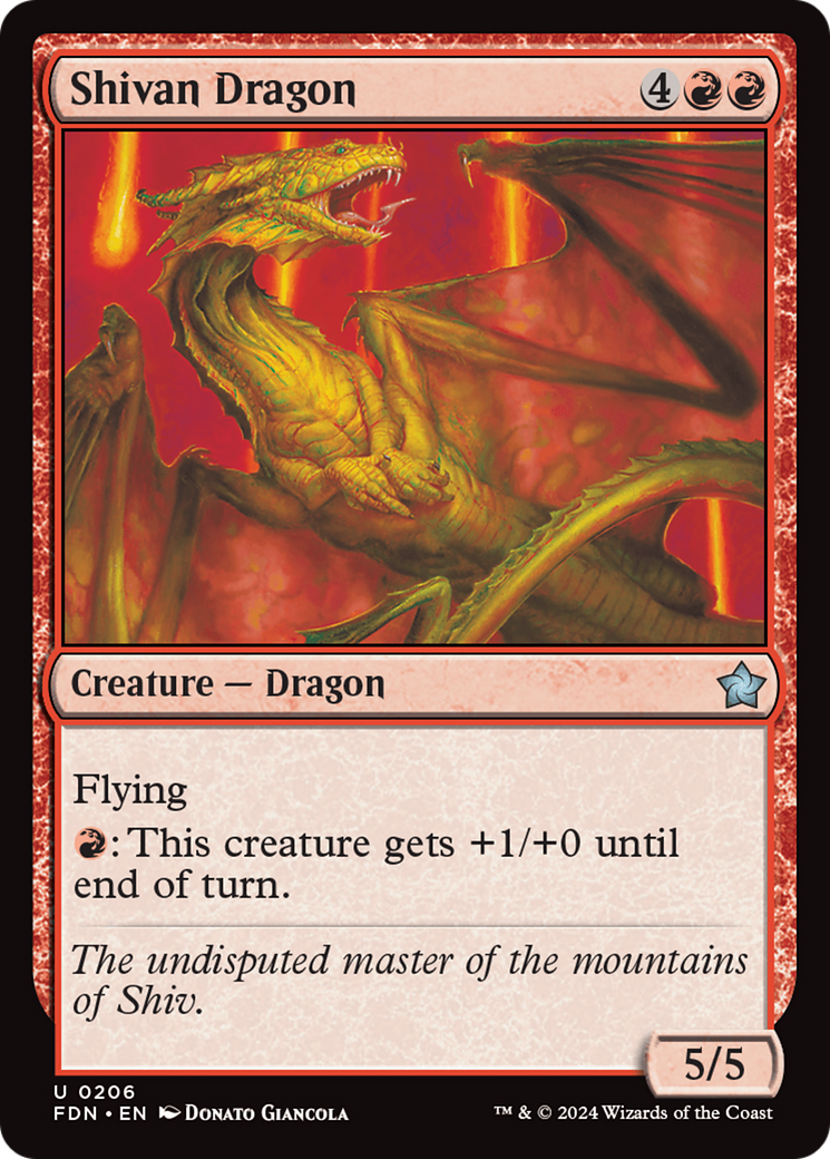 Shivan Dragon [Foundations] | Good Games Morley