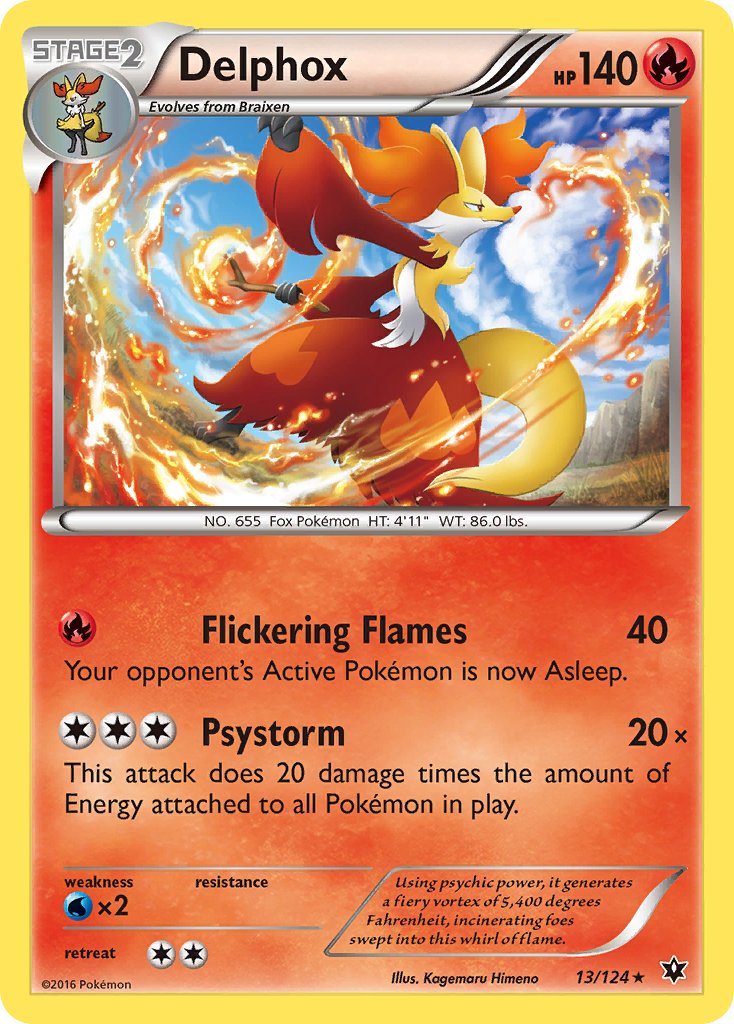 Delphox (13/124) (Theme Deck Exclusive) [XY: Fates Collide] | Good Games Morley