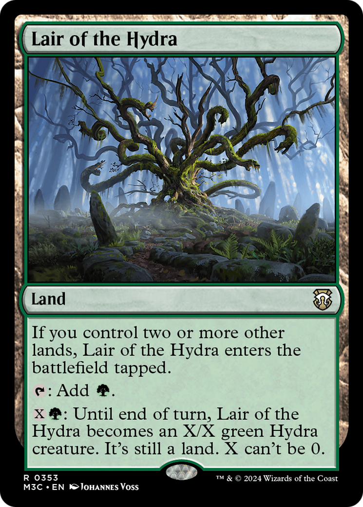 Lair of the Hydra (Ripple Foil) [Modern Horizons 3 Commander] | Good Games Morley