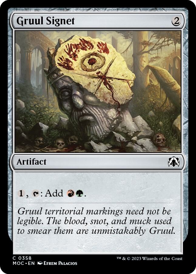 Gruul Signet 358/444 (Commander: March of the Machine)  | Good Games Morley