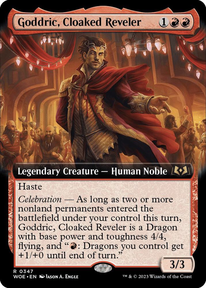 Goddric, Cloaked Reveler 347/276 (Wilds of Eldraine)  - Extended Art Foil | Good Games Morley