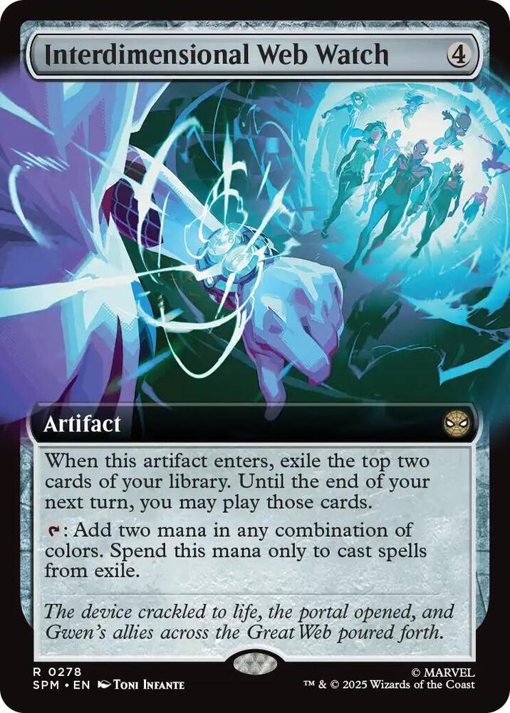Interdimensional Web Watch 278 (Marvel's Spider-Man)  - Extended Art Foil | Good Games Morley