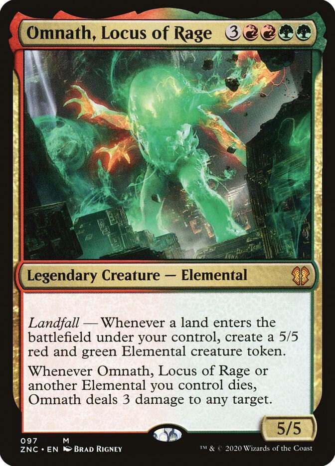 Omnath, Locus of Rage 97 (Commander: Zendikar Rising)  | Good Games Morley
