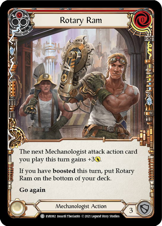 Rotary Ram (Red) [EVR082] (Everfest)  1st Edition Rainbow Foil | Good Games Morley