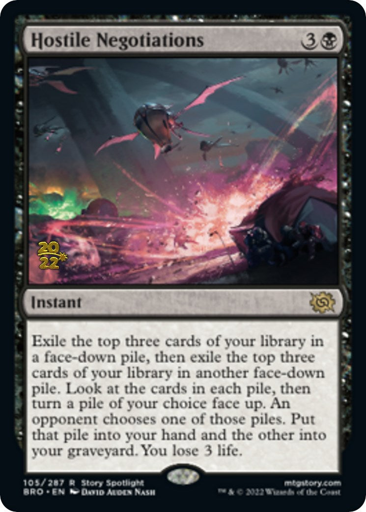 Hostile Negotiations [The Brothers' War Prerelease Promos] | Good Games Morley