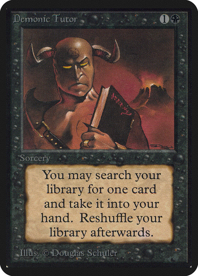 Demonic Tutor [Alpha Edition] | Good Games Morley