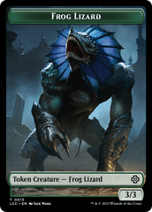 Frog Lizard // Merfolk (0003) Double-Sided Token [The Lost Caverns of Ixalan Commander Tokens] | Good Games Morley
