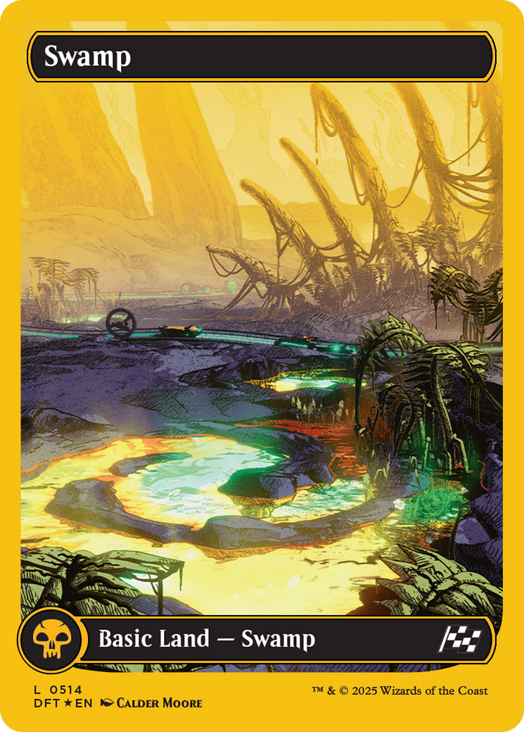 Swamp (0514) (First-Place Foil) [Aetherdrift] | Good Games Morley
