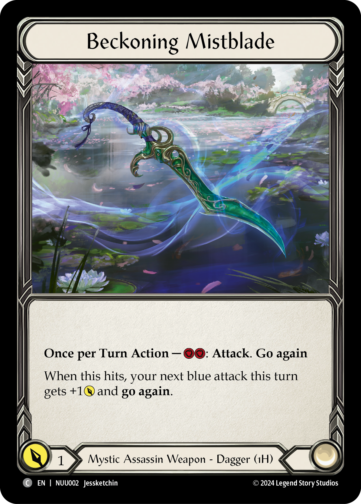 Beckoning Mistblade [NUU002] (Part the Mistveil Nuu Blitz Deck) | Good Games Morley