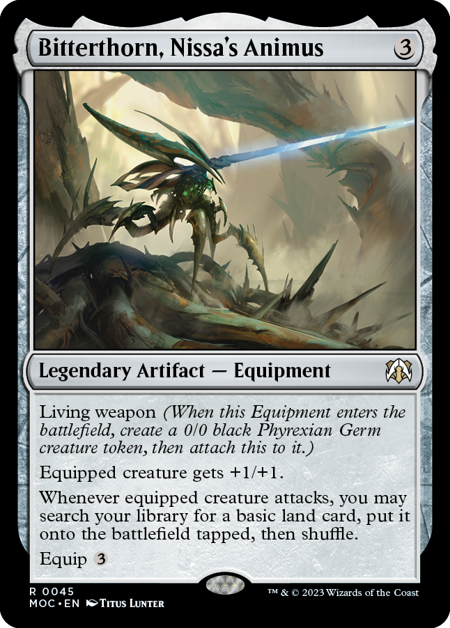Bitterthorn, Nissa's Animus [March of the Machine Commander] | Good Games Morley