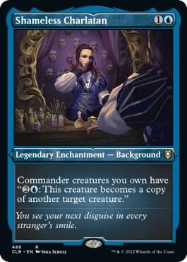 Shameless Charlatan Foil Etched 488 (Commander Legends: Battle for Baldur's Gate)  - Foil | Good Games Morley
