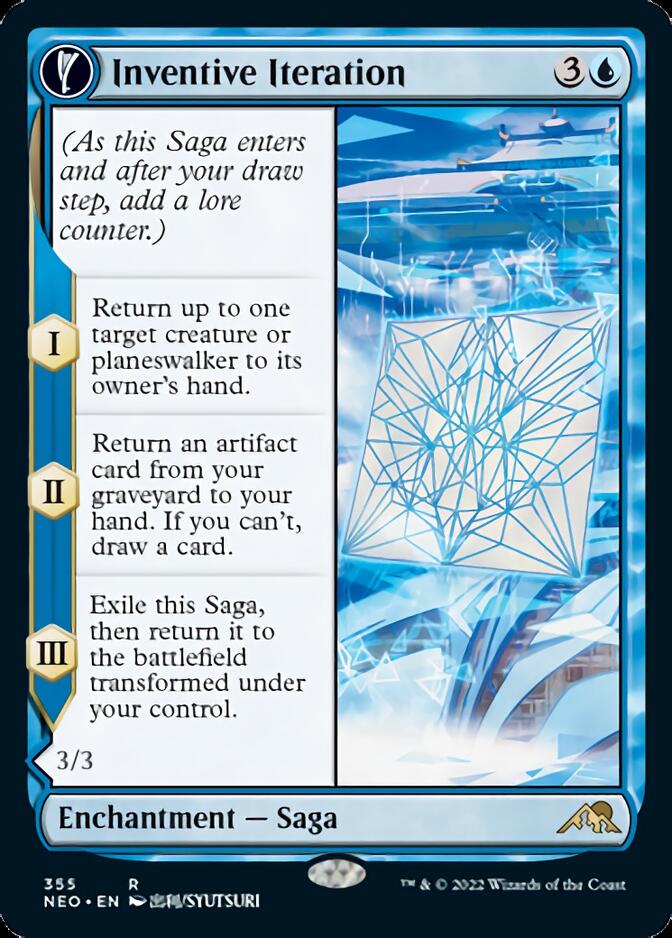 Inventive Iteration // Living Breakthrough (Showcase Soft Glow) [Kamigawa: Neon Dynasty] | Good Games Morley
