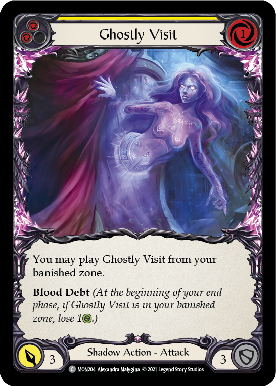Ghostly Visit (Yellow) [MON204] (Monarch)  1st Edition Normal | Good Games Morley