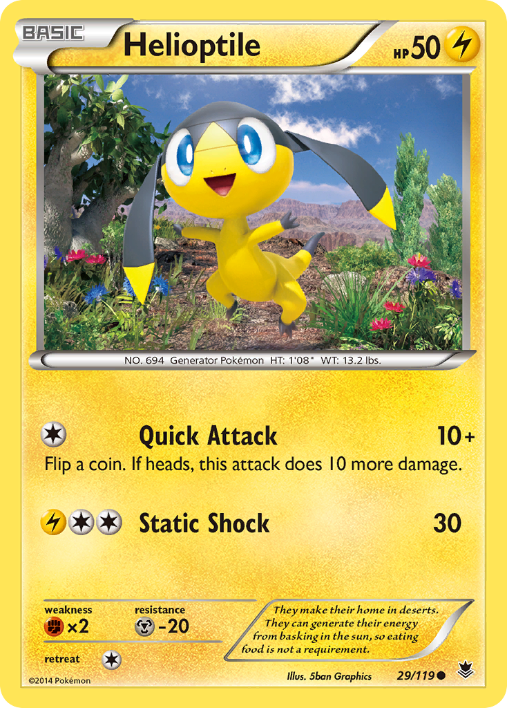 Helioptile (29/119) [XY: Phantom Forces] | Good Games Morley
