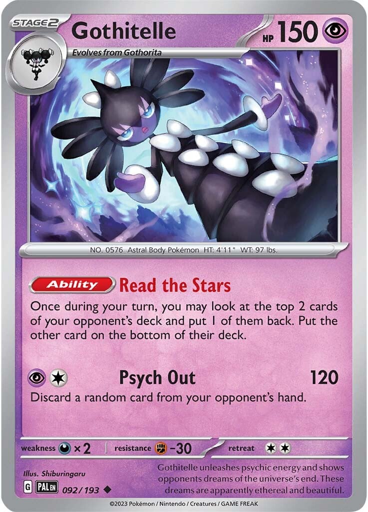 Gothitelle (092/193) [Scarlet & Violet: Paldea Evolved] | Good Games Morley