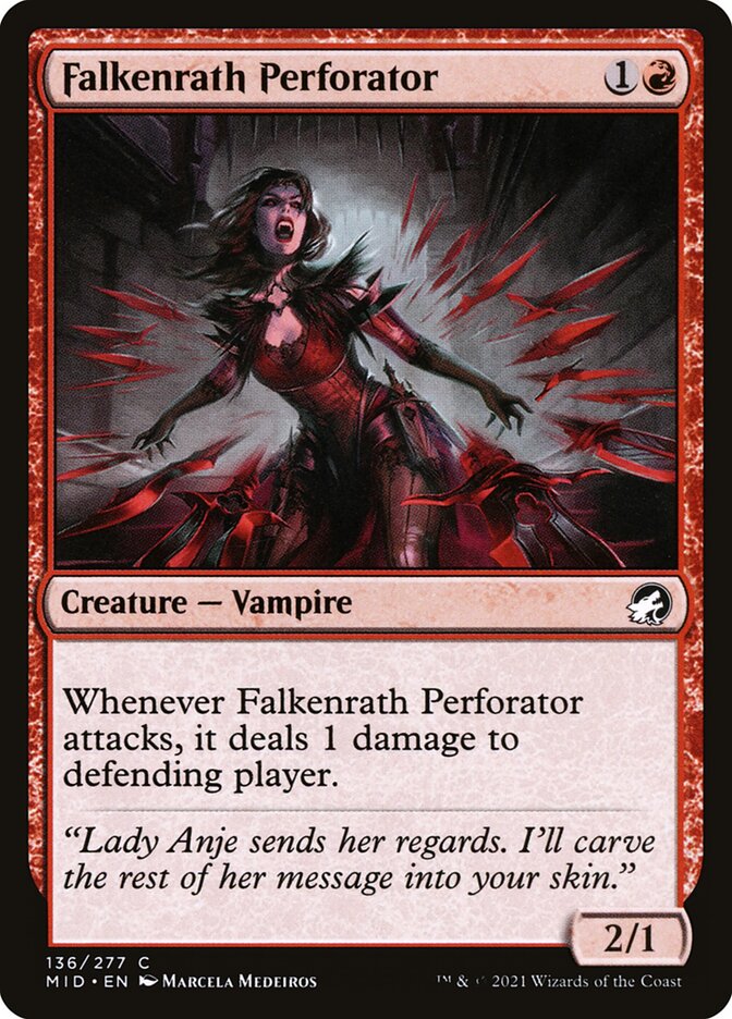 Falkenrath Perforator 136/277 (Innistrad: Midnight Hunt)  | Good Games Morley