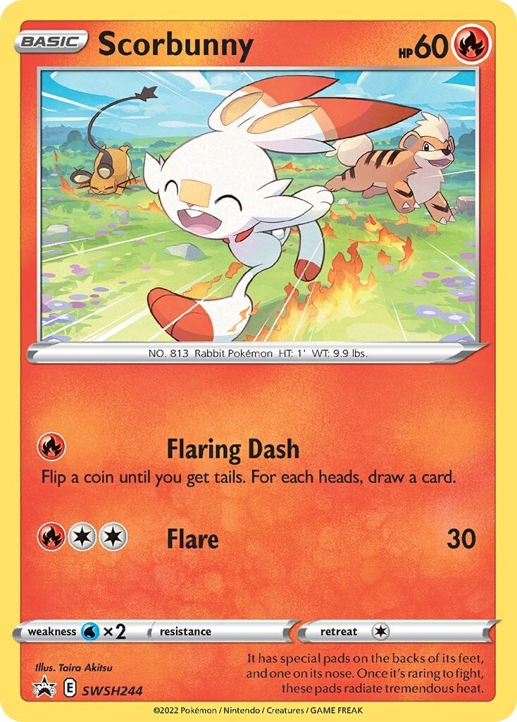 Scorbunny (SWSH244) [Sword & Shield: Black Star Promos] | Good Games Morley
