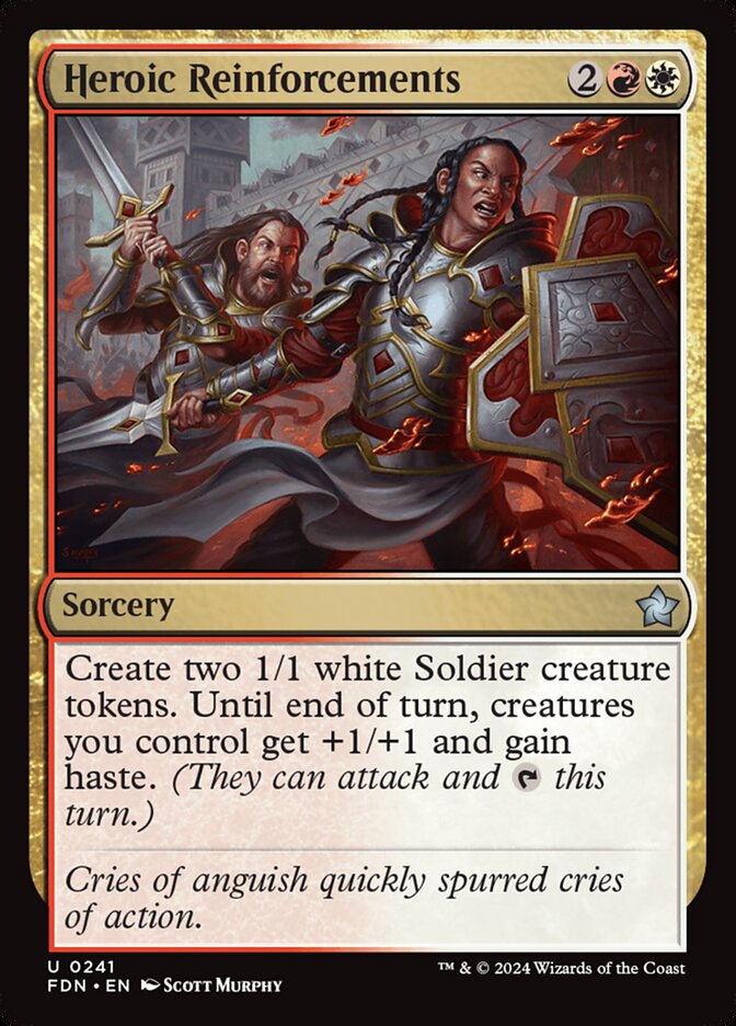 Heroic Reinforcements 241 (Foundations)  - Foil | Good Games Morley