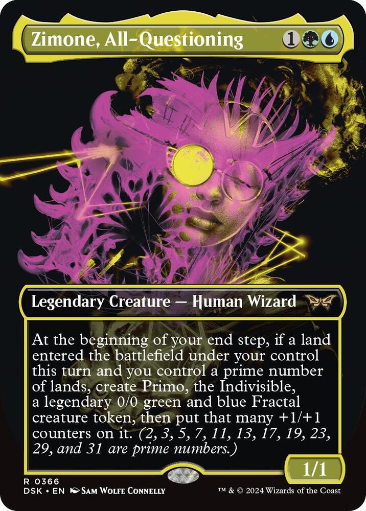 Zimone, All-Questioning 366/286 (Duskmourn: House of Horror)  - Borderless | Good Games Morley