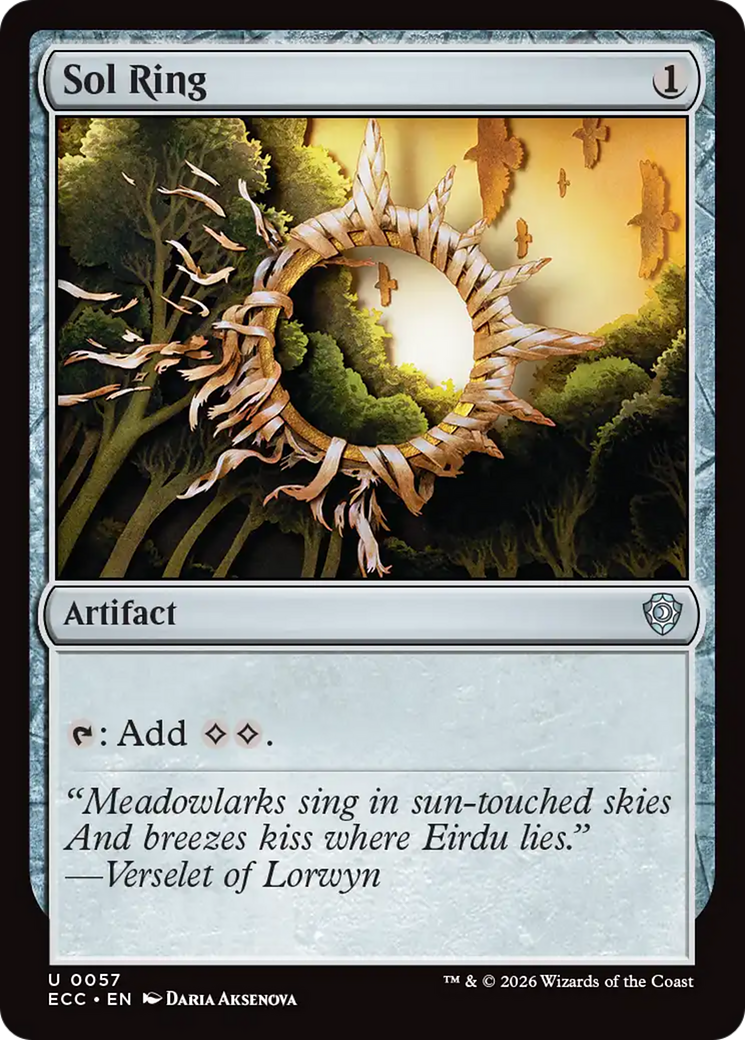 Sol Ring (0057) [Lorwyn Eclipsed Commander] | Good Games Morley