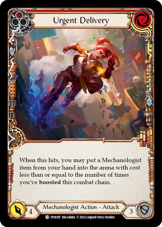 Urgent Delivery (Red) [DYN107] (Dynasty)  Rainbow Foil | Good Games Morley