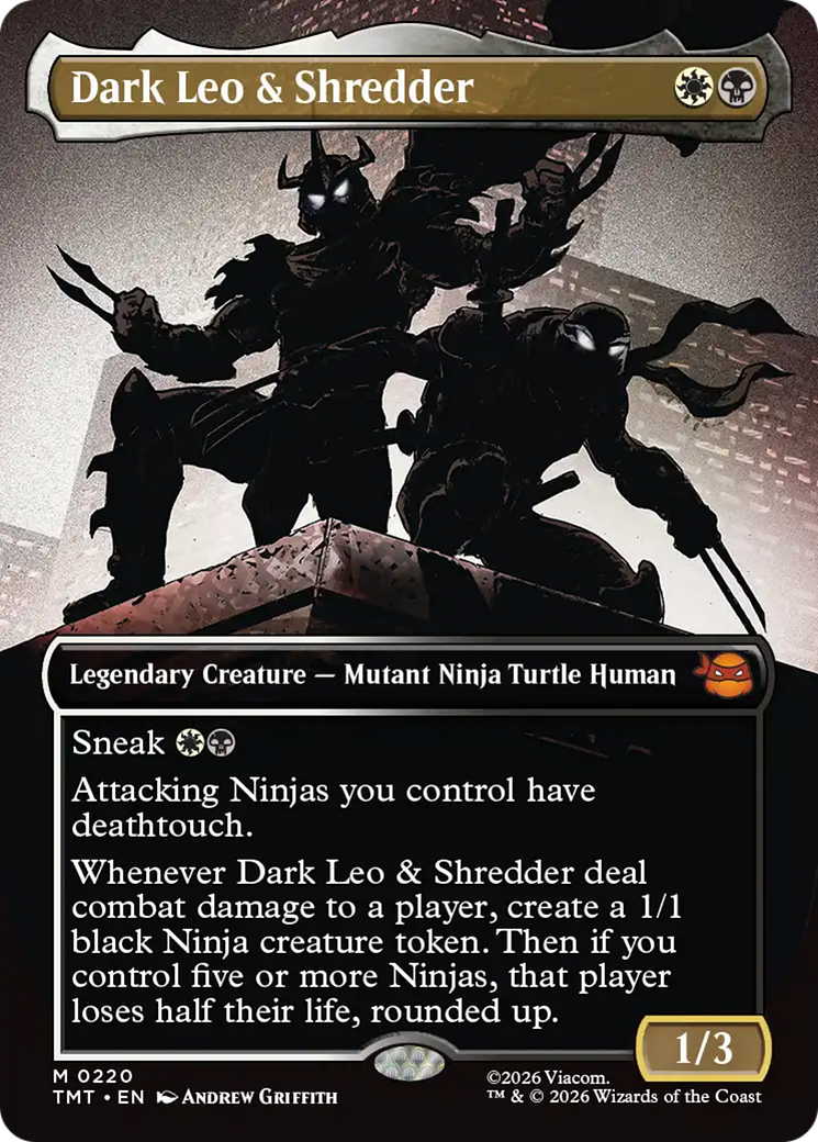 Dark Leo & Shredder (Borderless) [Teenage Mutant Ninja Turtles] | Good Games Morley