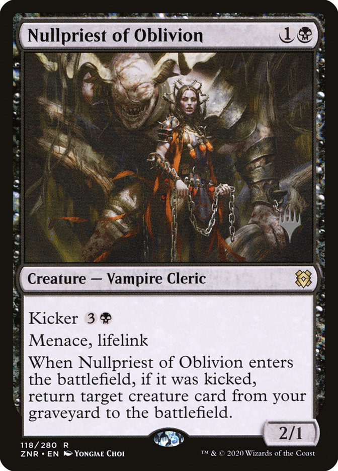 Nullpriest of Oblivion (Promo Pack) [Zendikar Rising Promos] | Good Games Morley