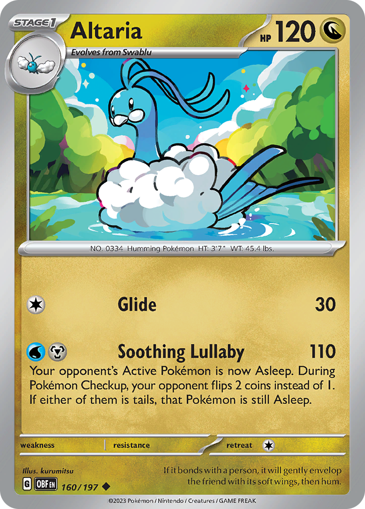 Altaria (160/197) [Scarlet & Violet: Obsidian Flames] | Good Games Morley