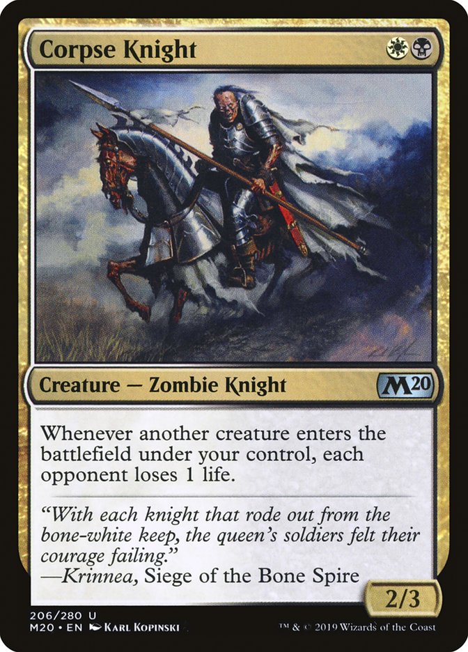 Corpse Knight (2/3) [Core Set 2020] | Good Games Morley