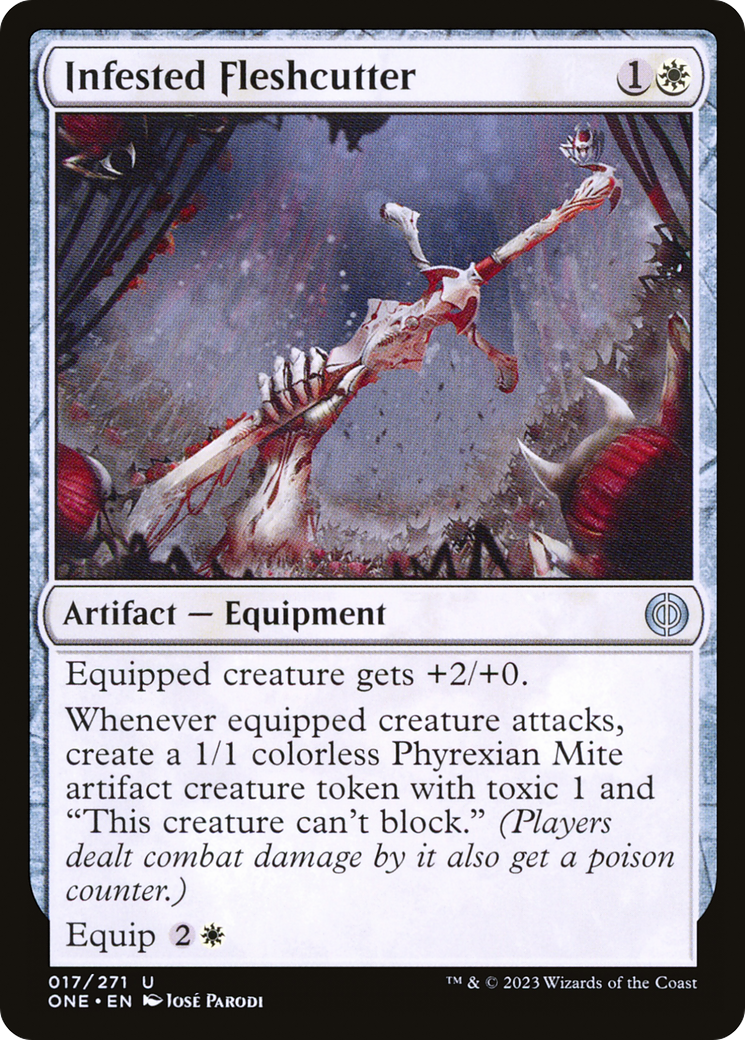 Infested Fleshcutter [Phyrexia: All Will Be One] | Good Games Morley