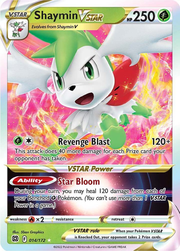 Shaymin VSTAR 014/172 (SWSH09: Brilliant Stars)  - Holofoil | Good Games Morley