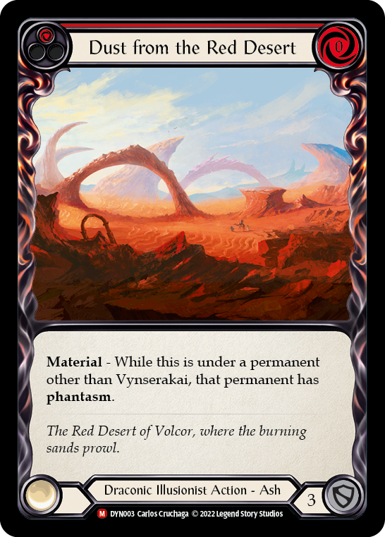 Dust from the Red Desert [DYN003] (Dynasty)  Rainbow Foil | Good Games Morley