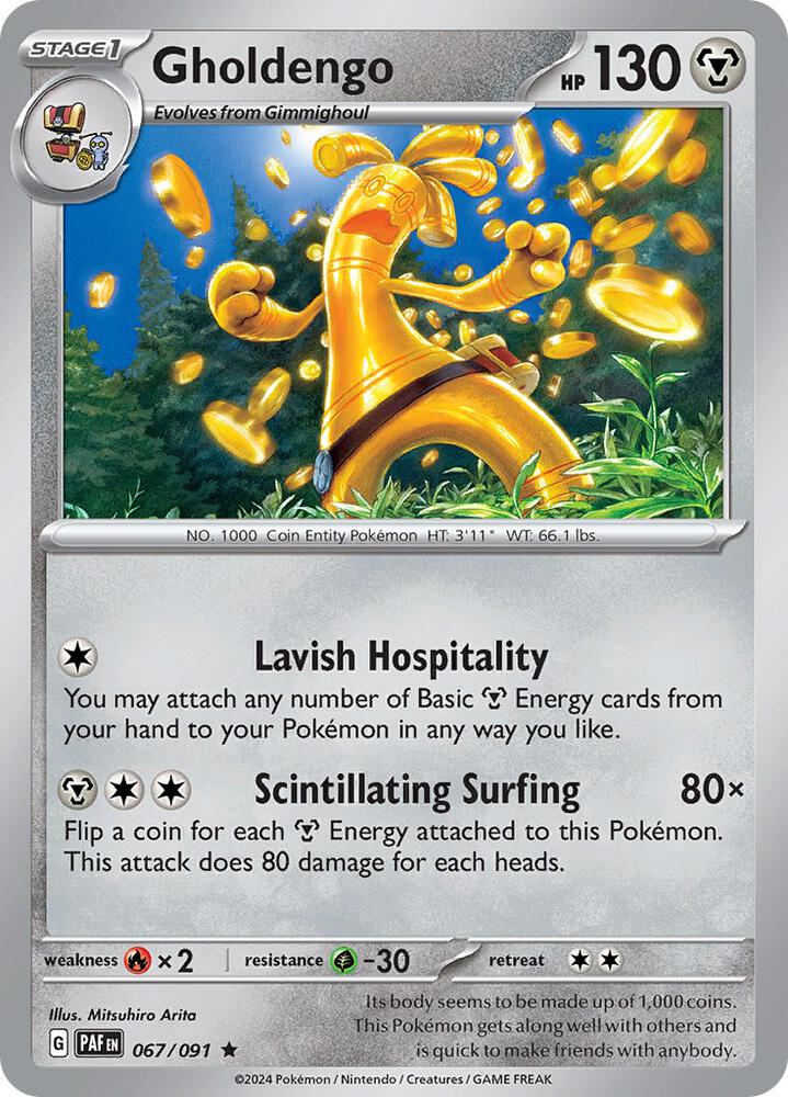Gholdengo 067/091 (SV: Paldean Fates)  - Holofoil | Good Games Morley