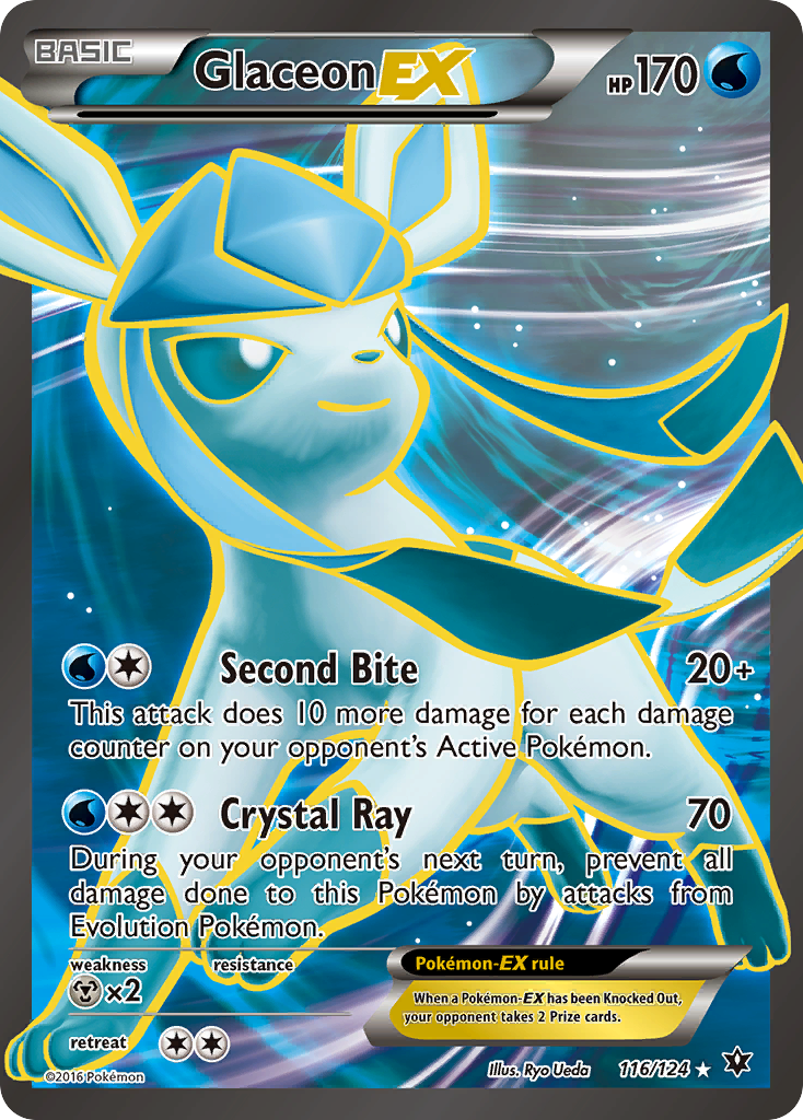 Glaceon EX (116/124) [XY: Fates Collide] | Good Games Morley