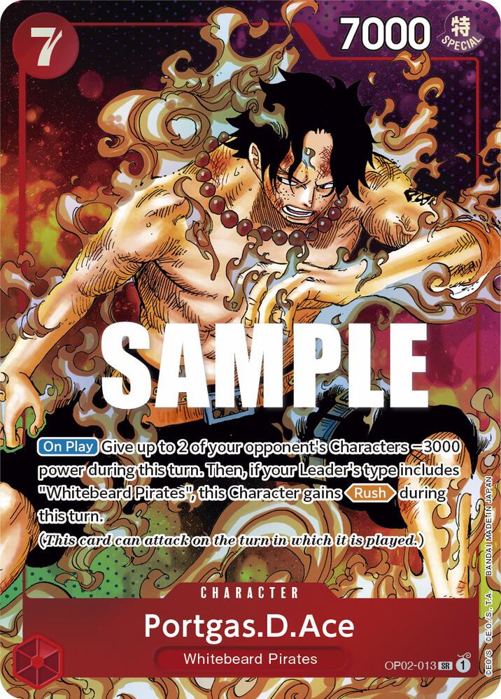 Portgas.D.Ace OP02-013 (Paramount War)  - Parallel Foil | Good Games Morley