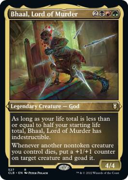Bhaal, Lord of Murder 527 (Commander Legends: Battle for Baldur's Gate)  - Etched Foil | Good Games Morley