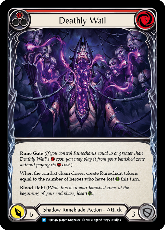Deathly Wail (Red) [DTD146] (Dusk Till Dawn)  Rainbow Foil | Good Games Morley