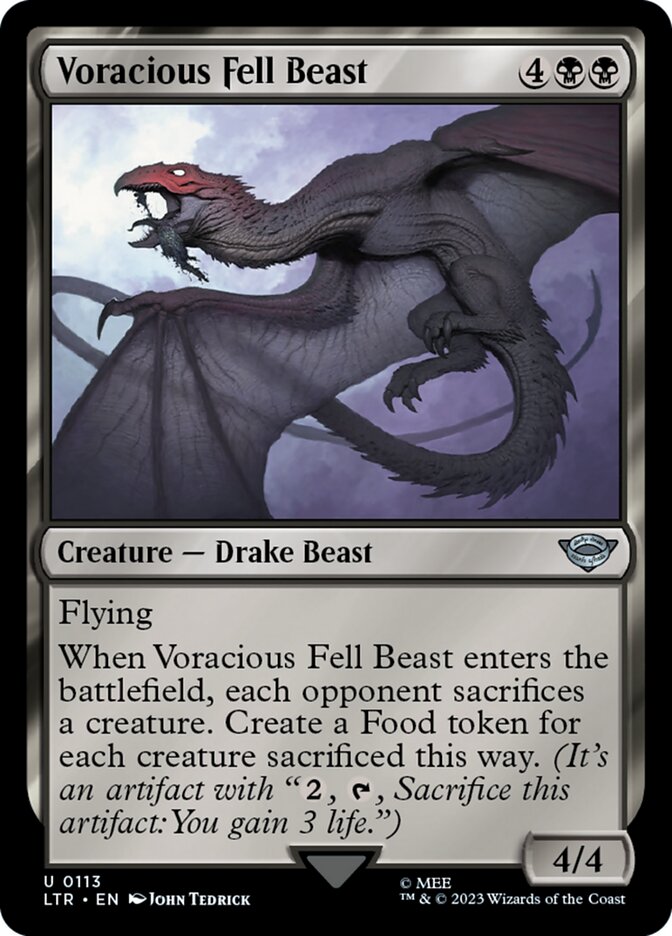 Voracious Fell Beast 113/281 (Universes Beyond: The Lord of the Rings: Tales of Middle-earth)  - Foil | Good Games Morley