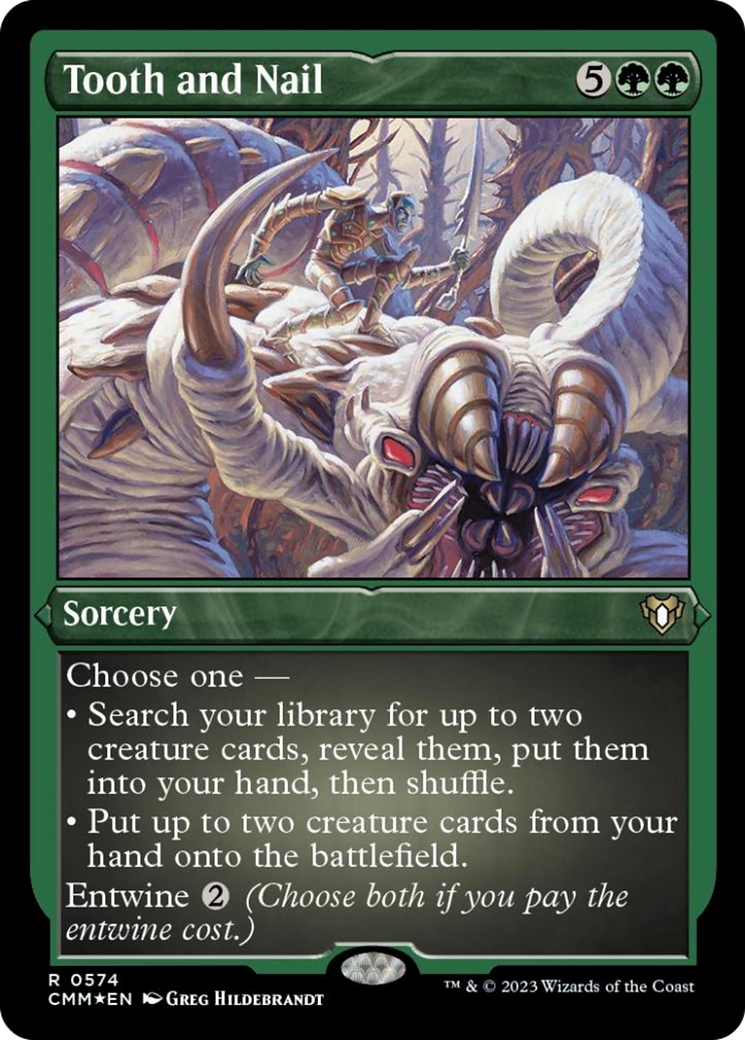 Tooth and Nail (Foil Etched) [Commander Masters] | Good Games Morley