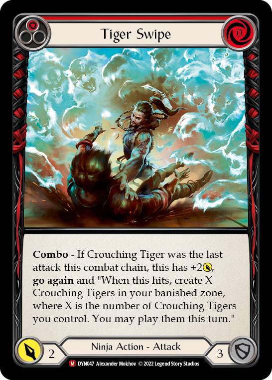 Tiger Swipe [DYN047] (Dynasty)  Rainbow Foil | Good Games Morley
